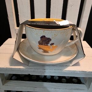 Disney Beauty and the Beast Belle Teacup & Saucer Set | Brand New.
